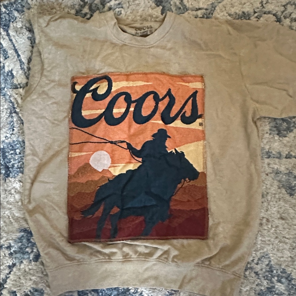 Coors Tan Crewneck Sweater for Men